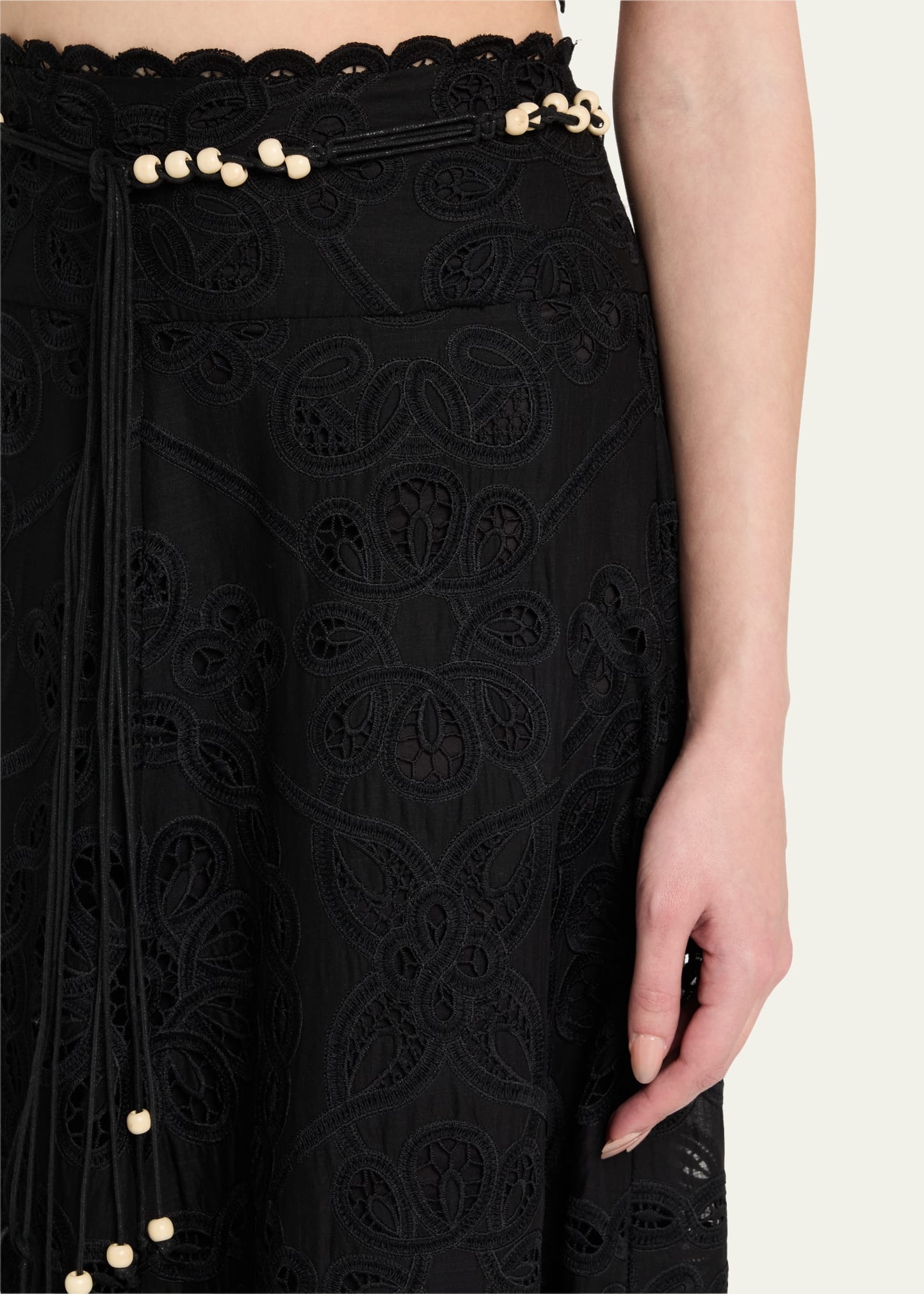 Rhiannon Embroidered Belted Skirt - 5