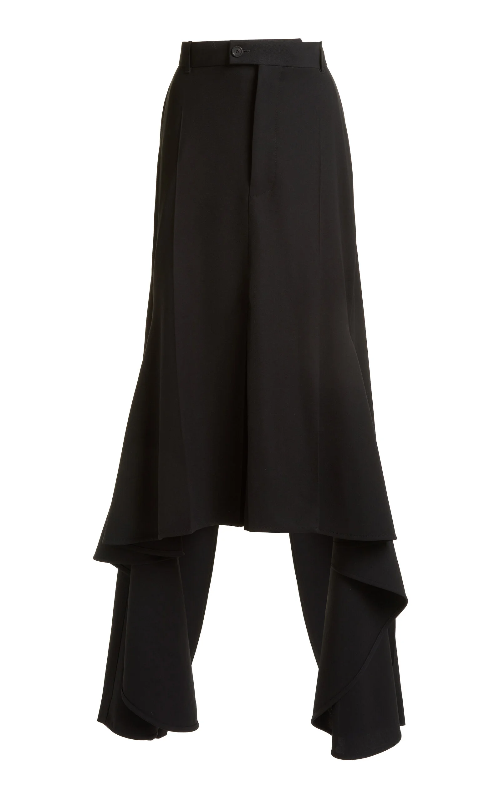 Wool Godet Pant-Skirt black - 1