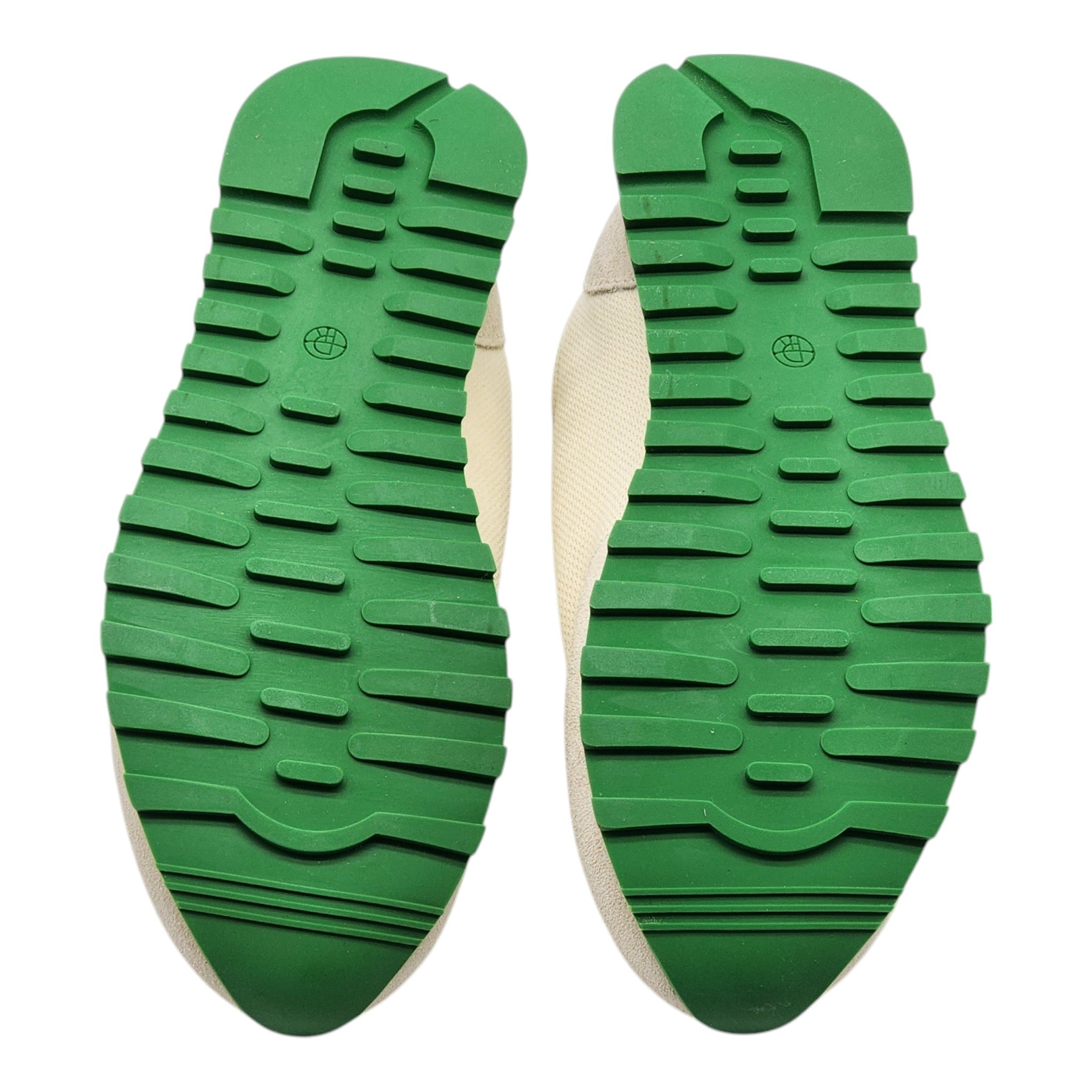 The Row Owen Runner Sneakers - Mesh and Suede - Beige/Green 35 - 6
