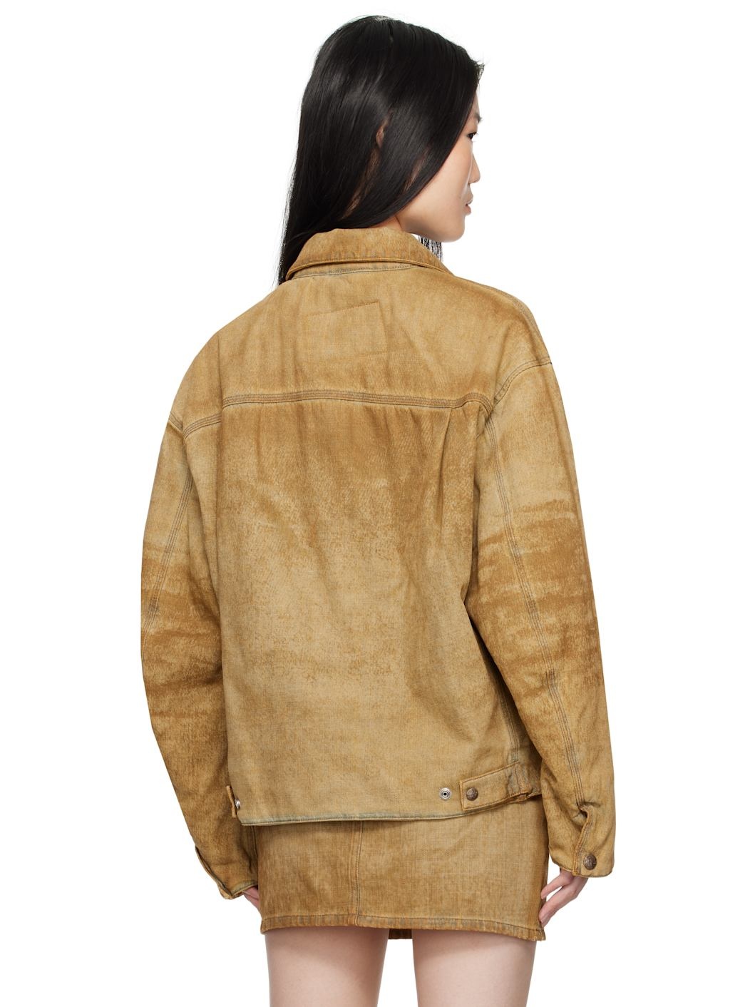 Brown D-Stack-Fsf Denim Jacket - 3