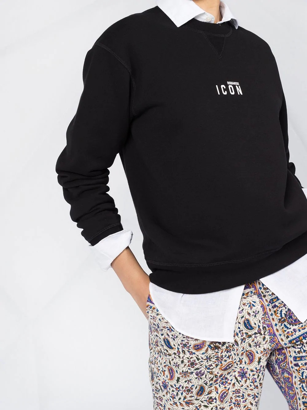 Icon print sweatshirt - 3