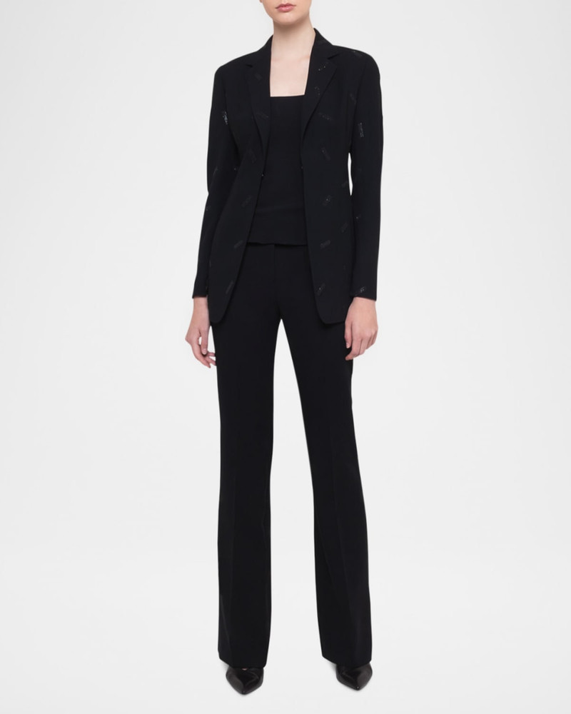AKRIS Odette Long Wool Blazer Jacket outlook