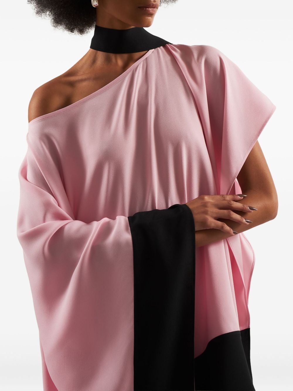asymmetric-hem maxi dress - 5