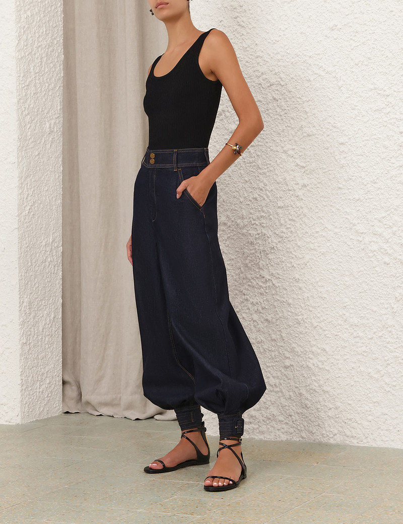 LUNA DENIM HAREM PANT 3