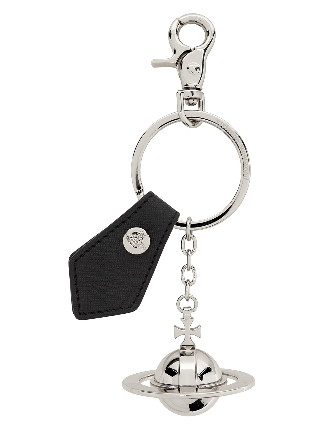 Black & Silver 3D Orb Keychain - 1