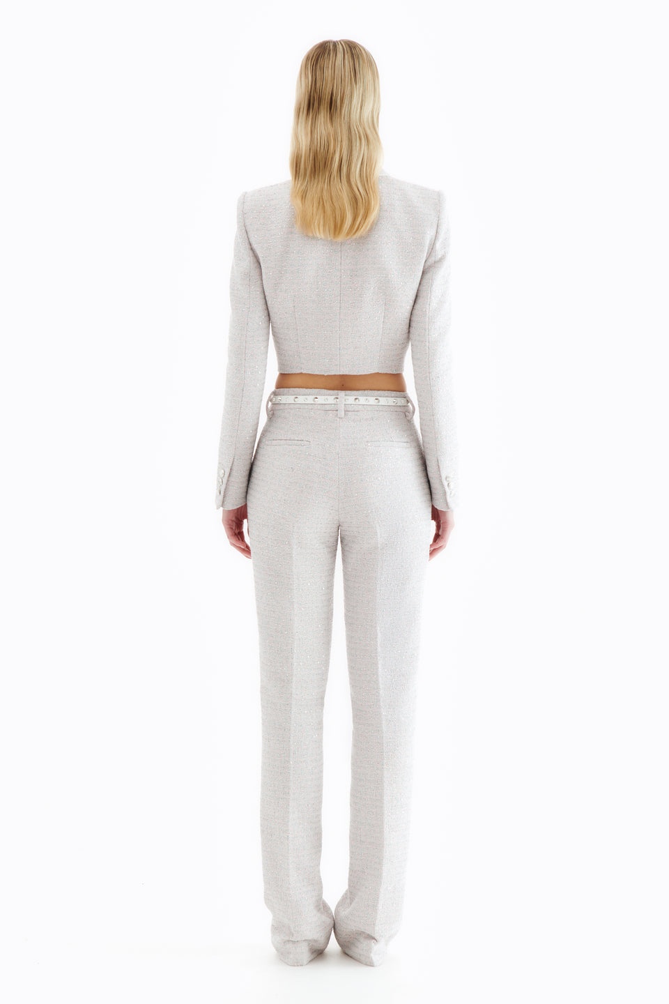 SEQUIN TWEED TROUSERS - 4