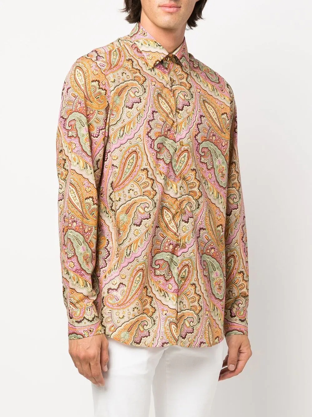 paisley-print cotton shirt - 3