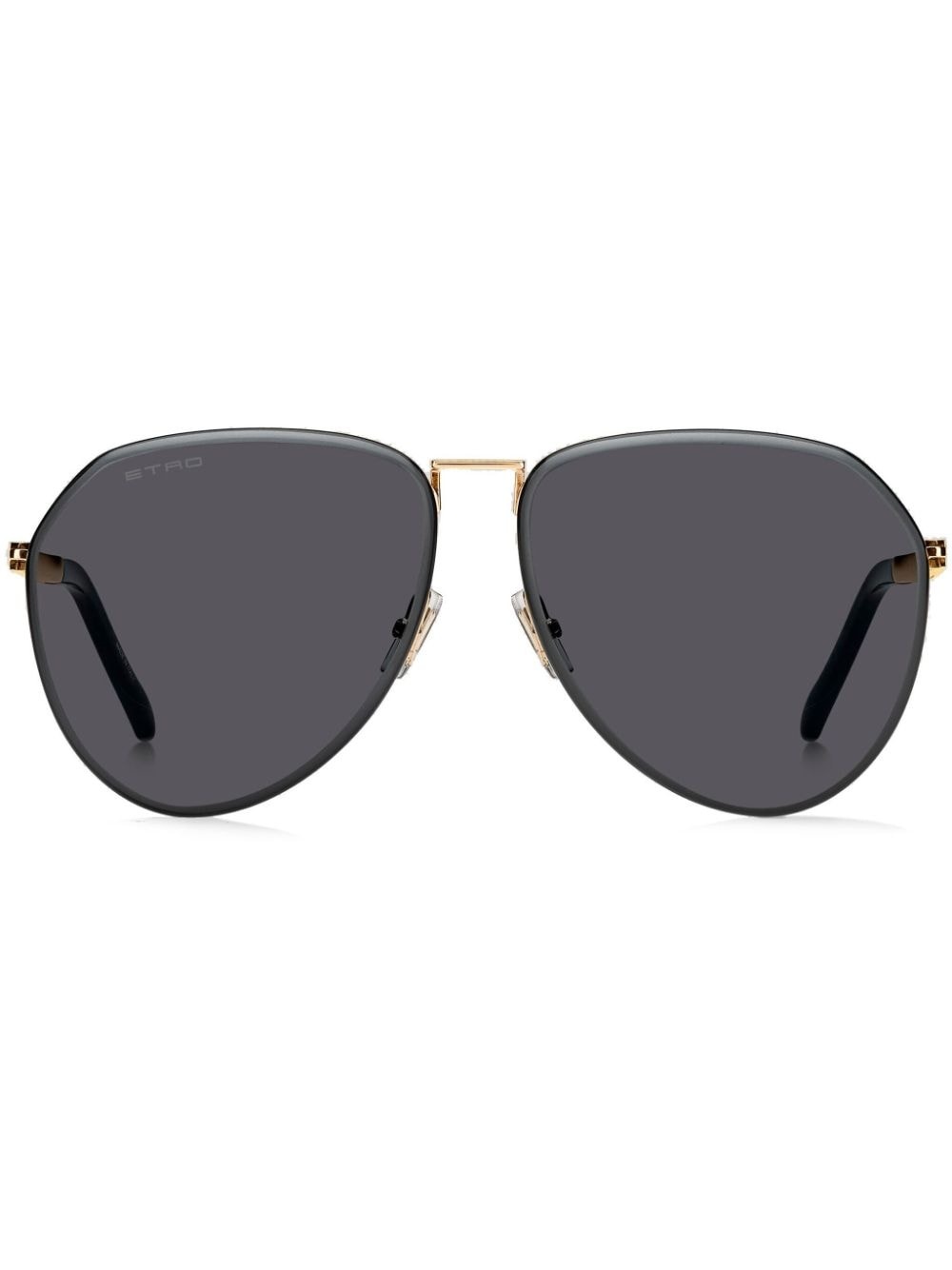 Luxury pilot-frame sunglasses - 1