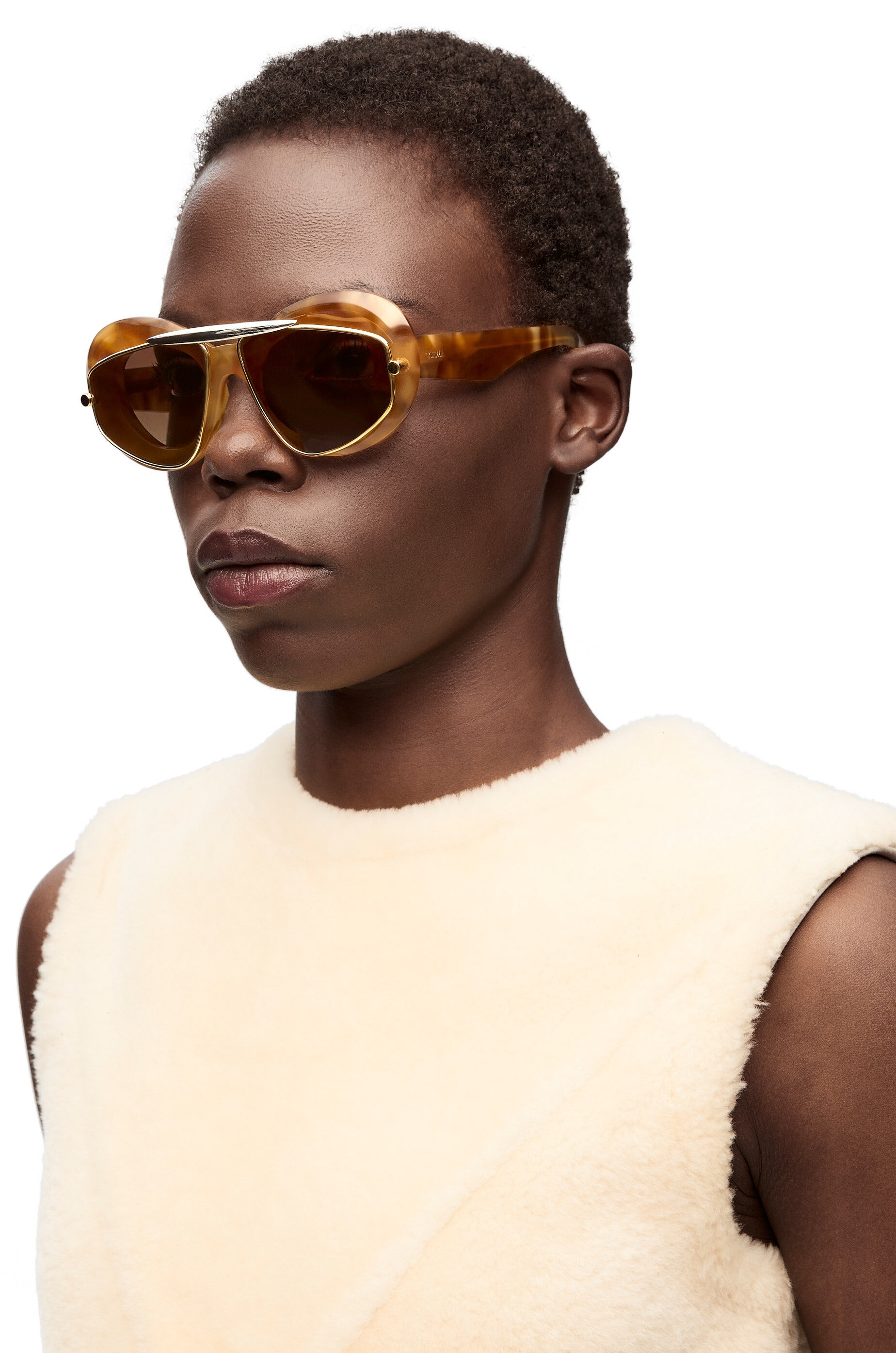 Wing double frame sunglasses in acetate and metal - 2