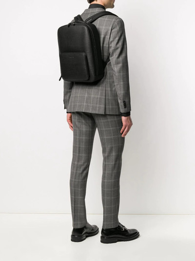 Ermenegildo Zegna textured leather backpack outlook