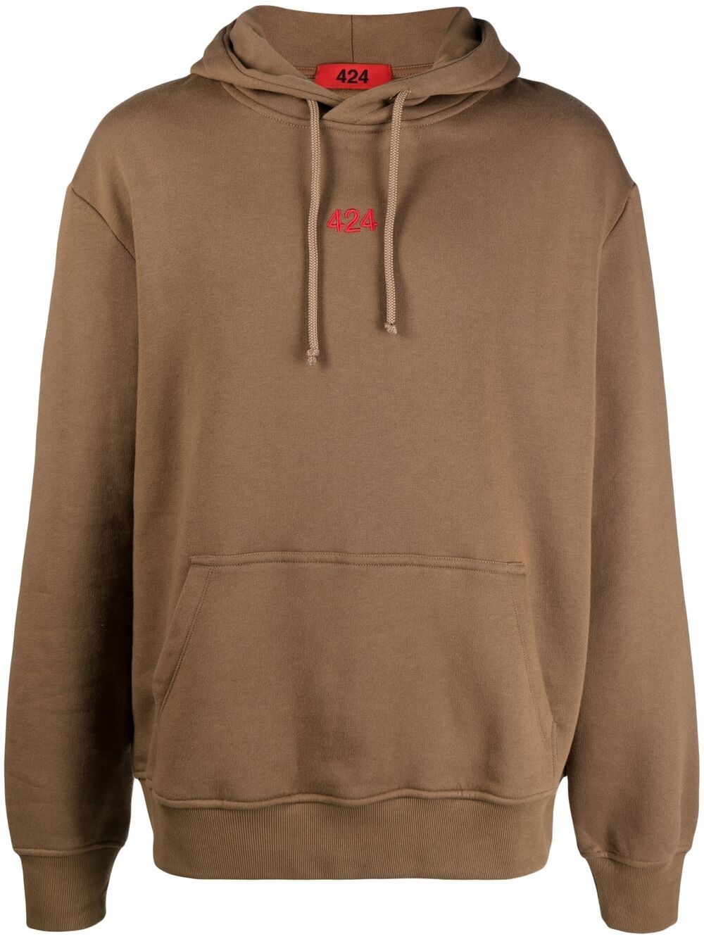 logo drawstring hoodie - 1