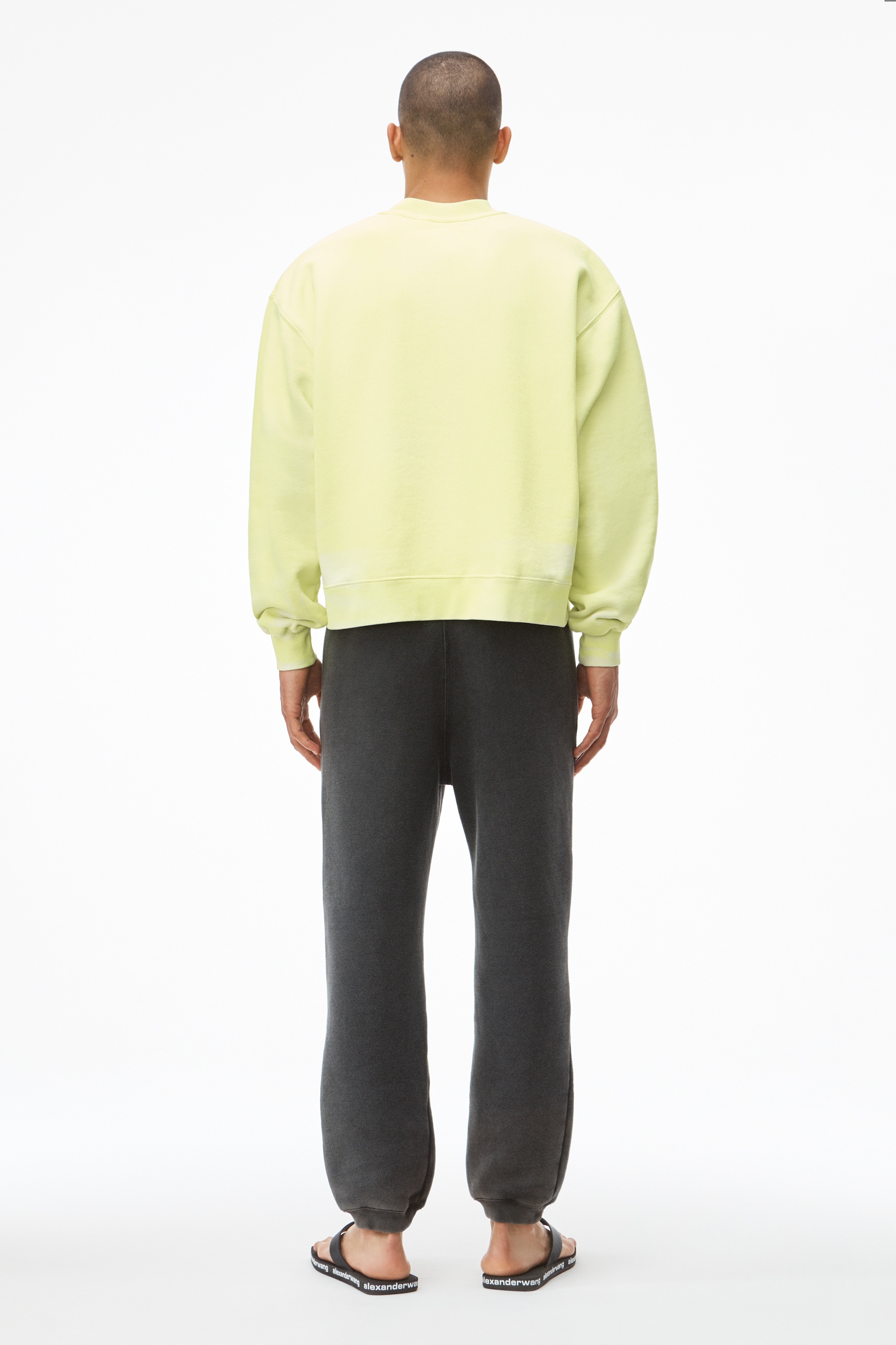 GARMENT DYED SWEATSHIRT IN TERRY - 4