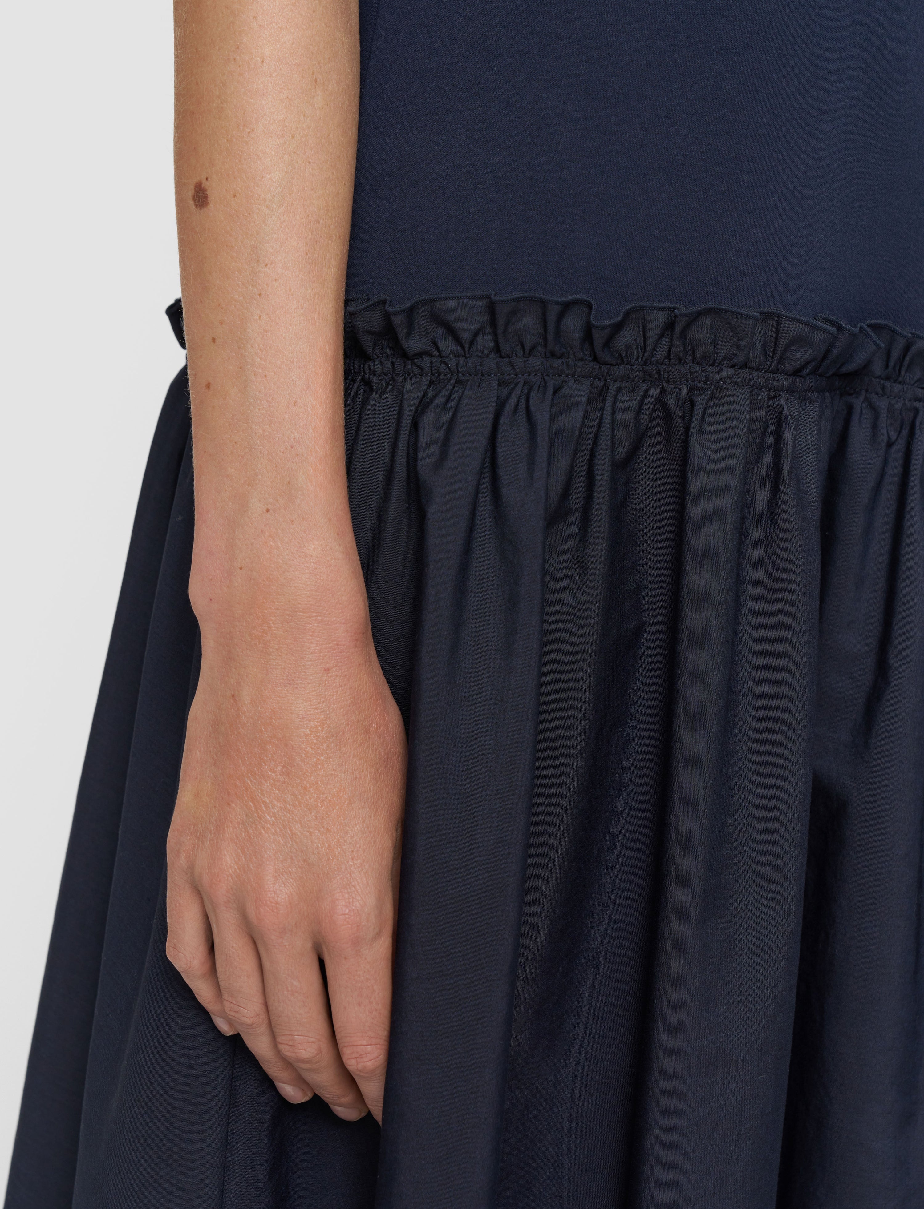 Poplin Jersey Dress - 4