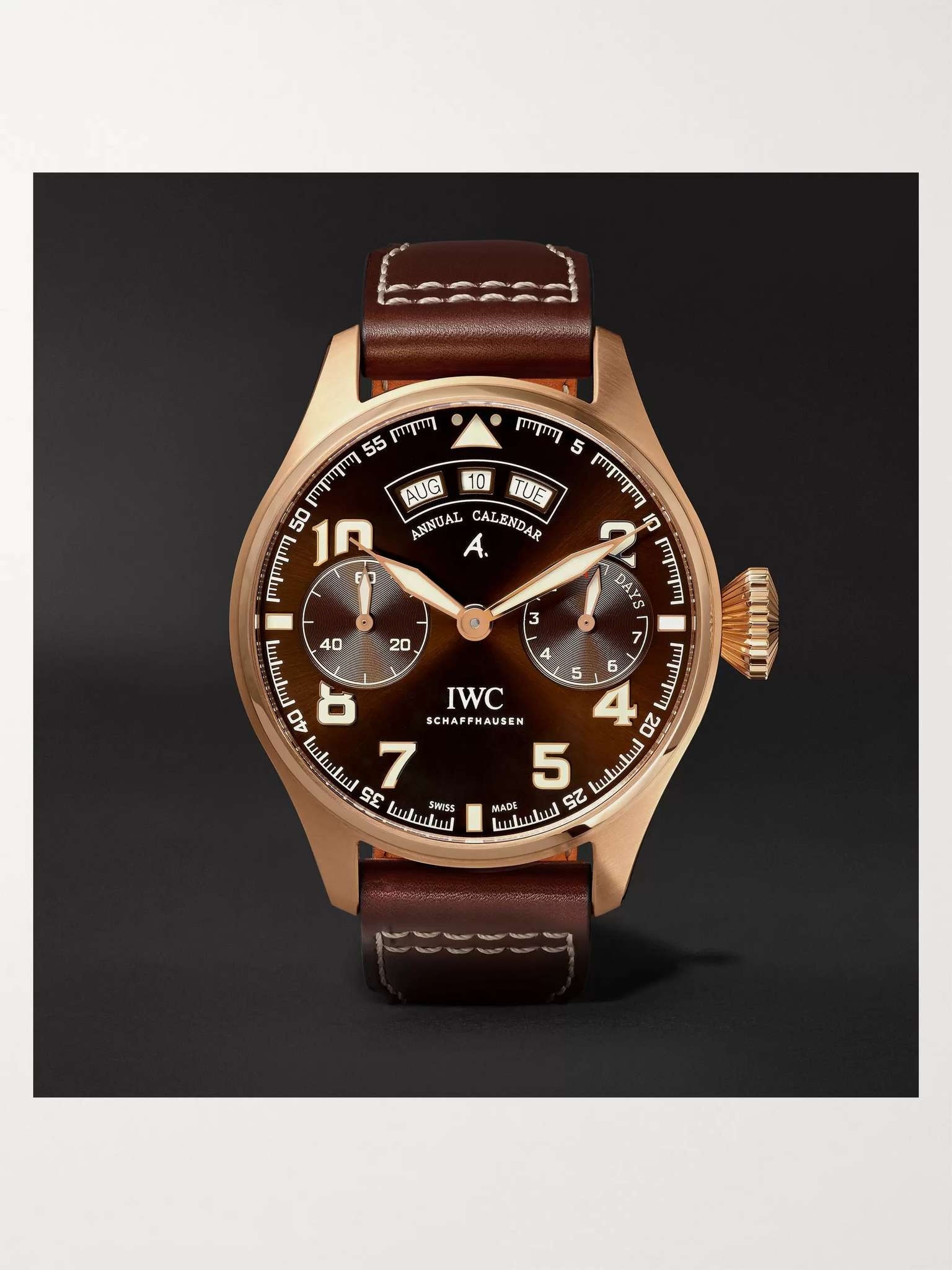 Big Pilot's Antoine de Saint-Exupéry 46mm 18-Karat Red Gold and Leather Watch, Ref. No. IW502706 - 1