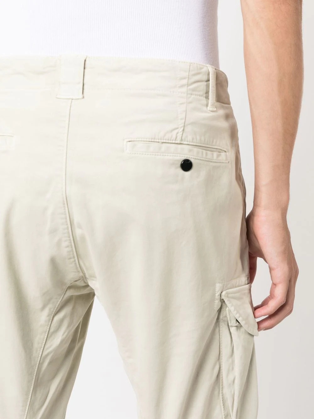 logo-patch tapered cargo trousers - 5