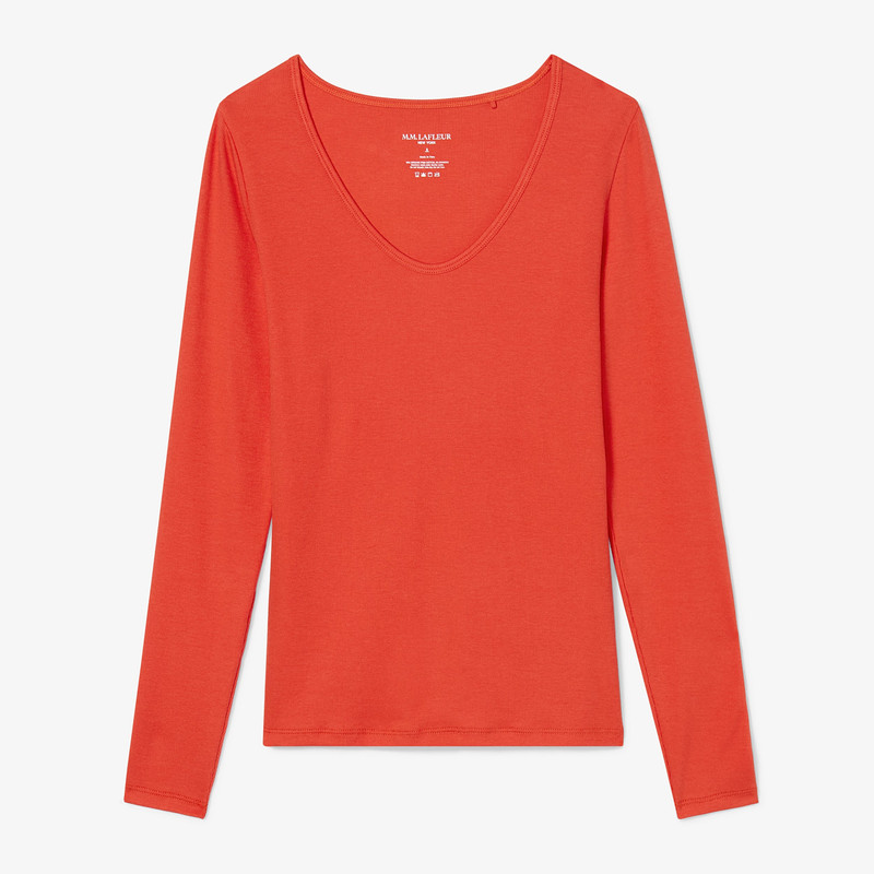 Marcia Layering T-Shirt - Organic Ribbed Pima Cotton 1