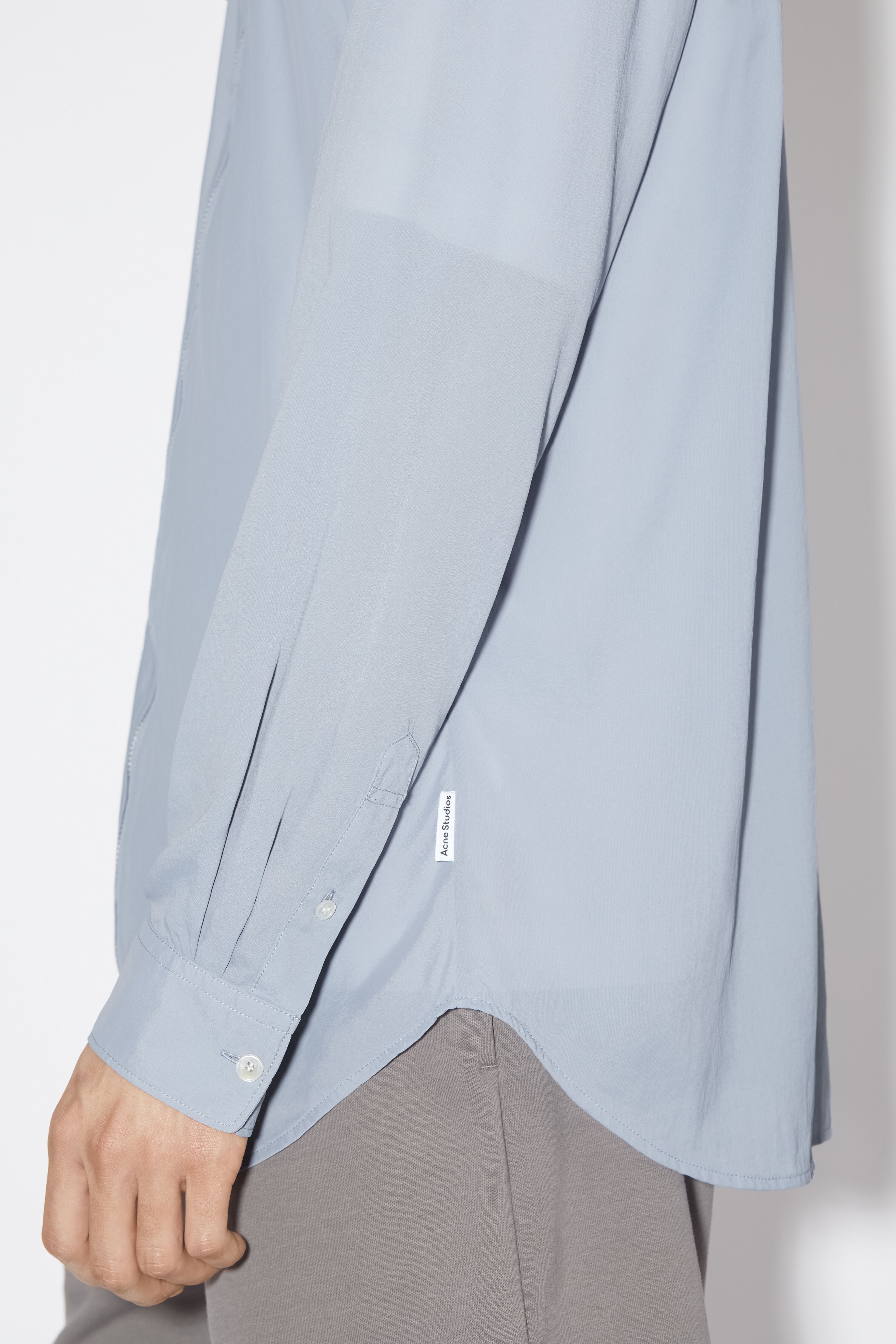 Zippered shirt - Dusty blue - 4
