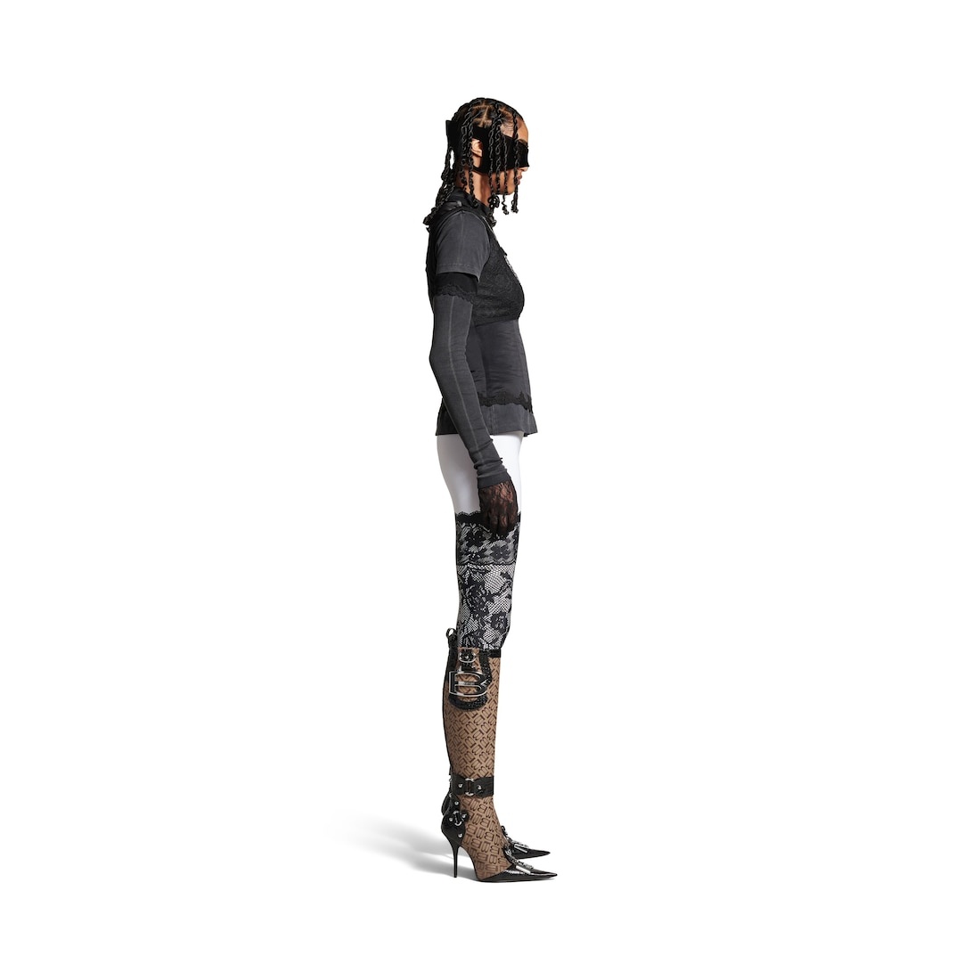 Women's Layered Top in Black - 3
