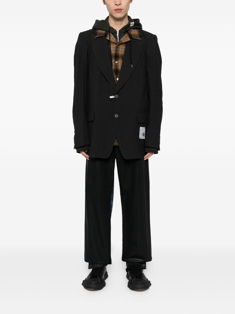 Maison MIHARAYASUHIRO two-tone coated jeans outlook