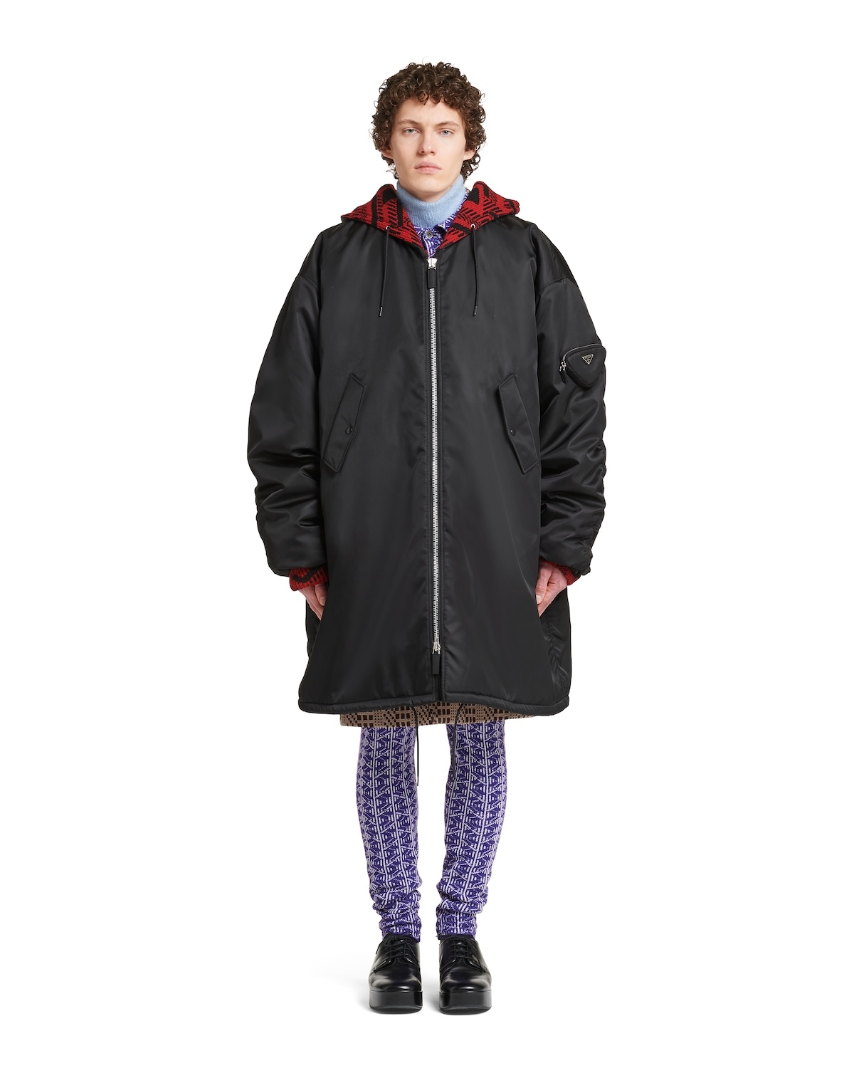 Oversized Re-Nylon raincoat - 2