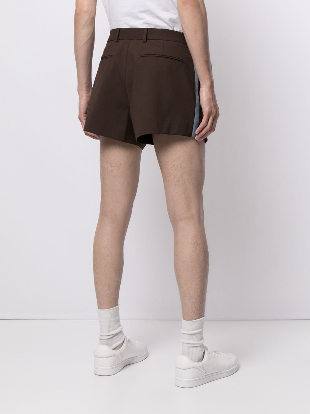 stripe-detail tailored shorts - 4