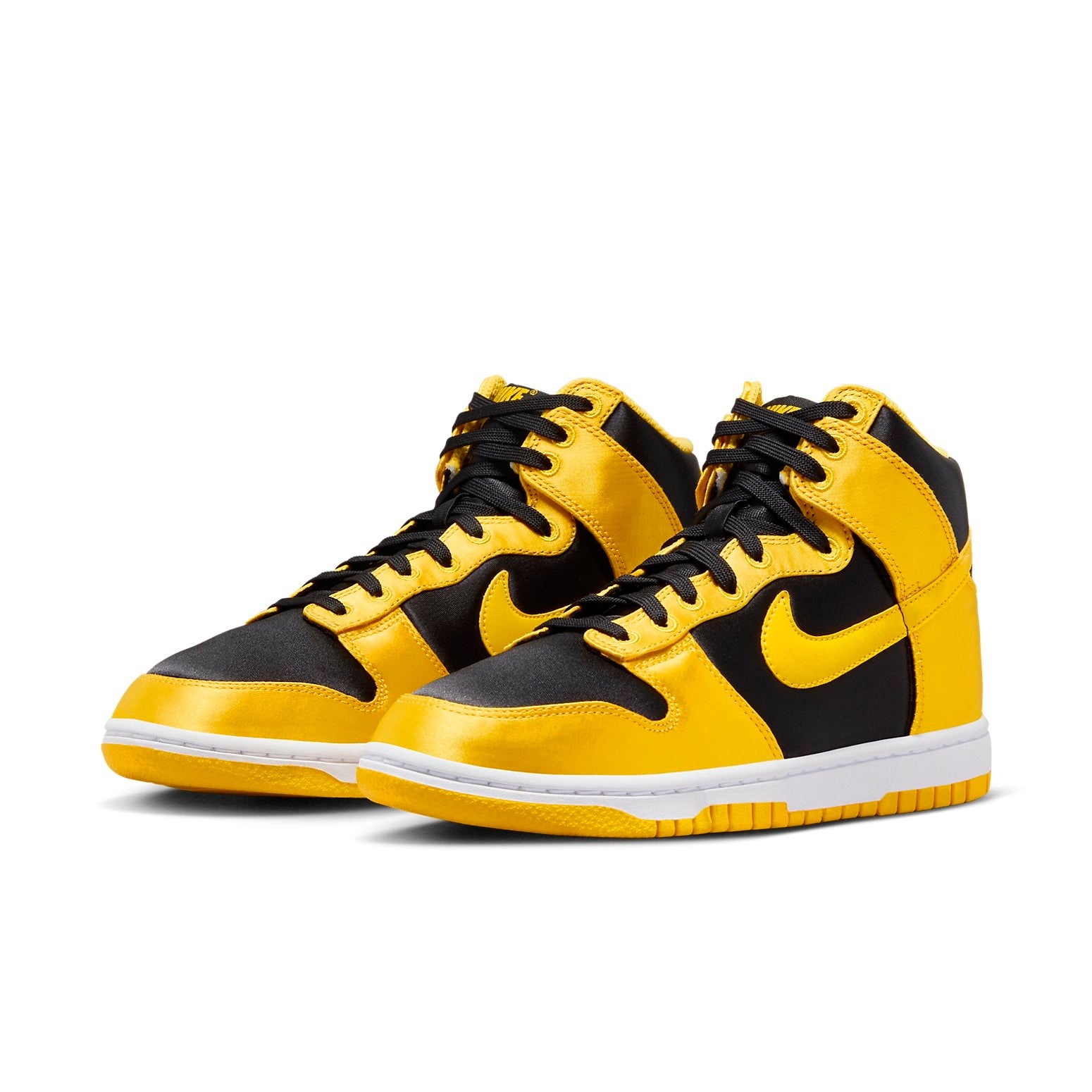 (WMNS) Nike Dunk High Goldenrod Satin 'Yellow Black' FN4216-001 - 3