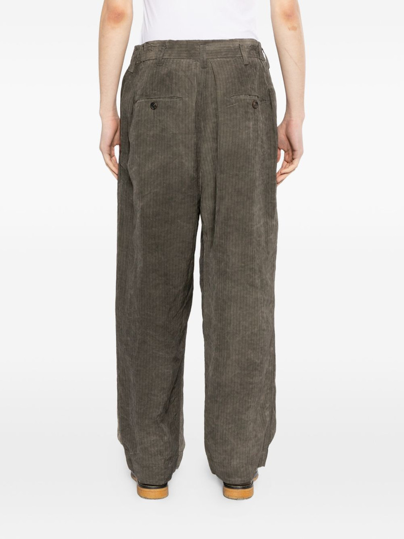 pinstripe pleated trousers 4