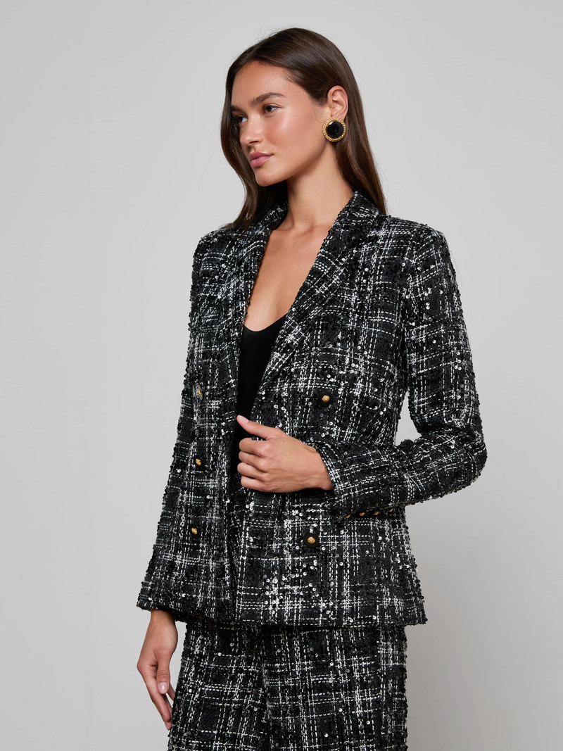 Colin Sequined Tweed Blazer 3