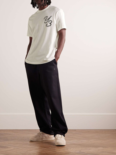 Y-3 Oversized Logo-Print Cotton-Blend Jersey T-Shirt outlook