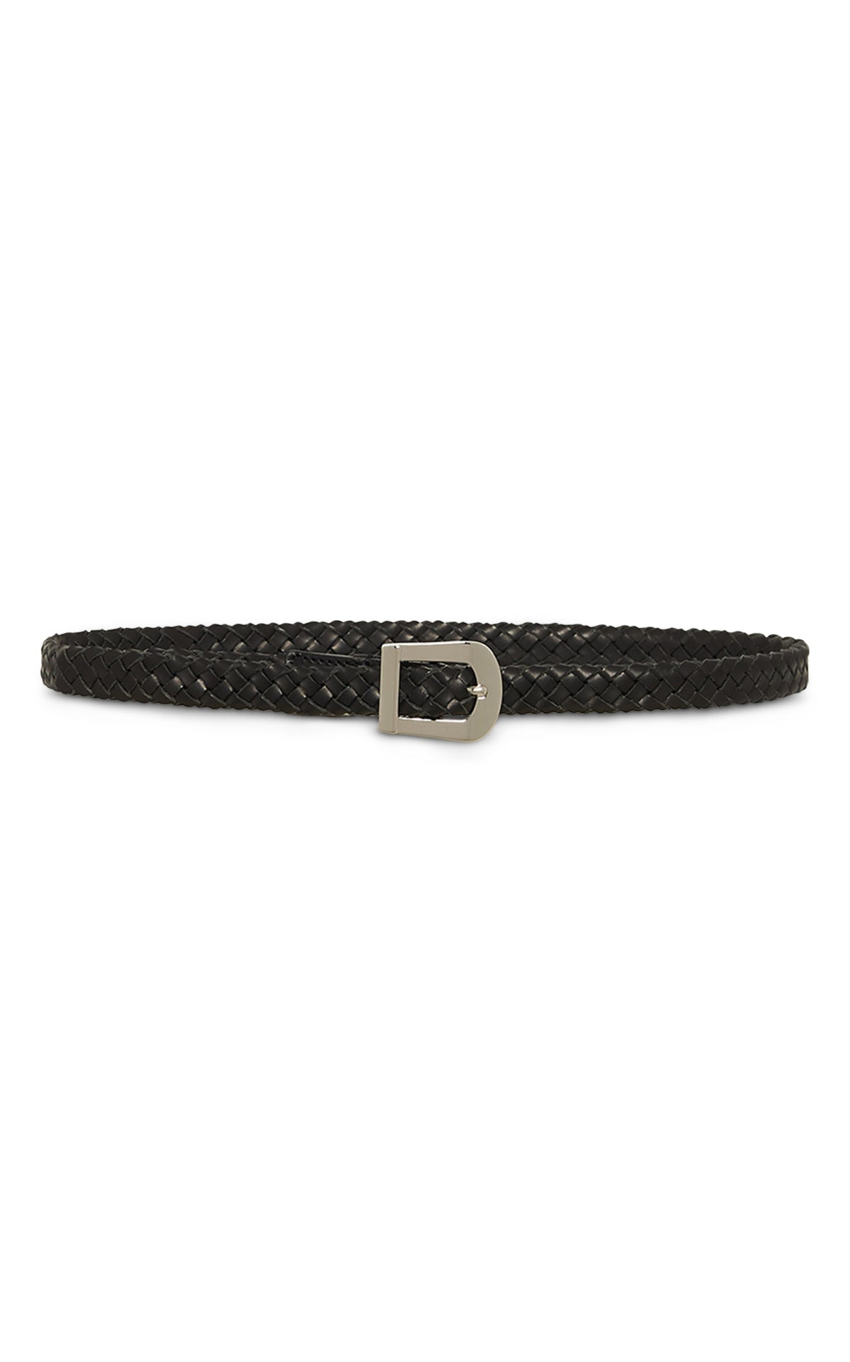 Adler Braided Belt in Black Leather - 1