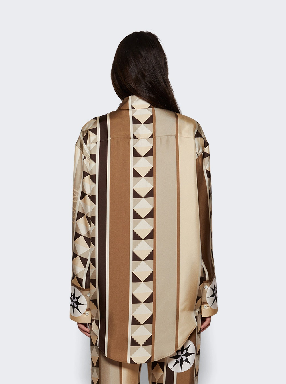 Paula's Ibiza Silk Shirt Beige - 4