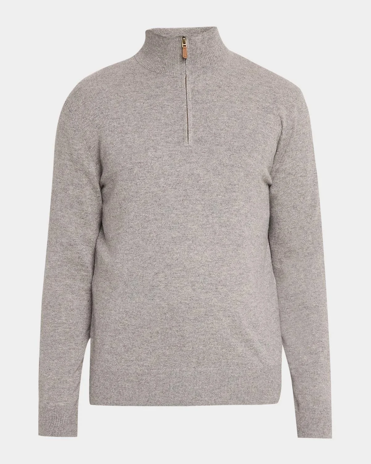 Men's Cashmere Half-Zip Sweater - 1