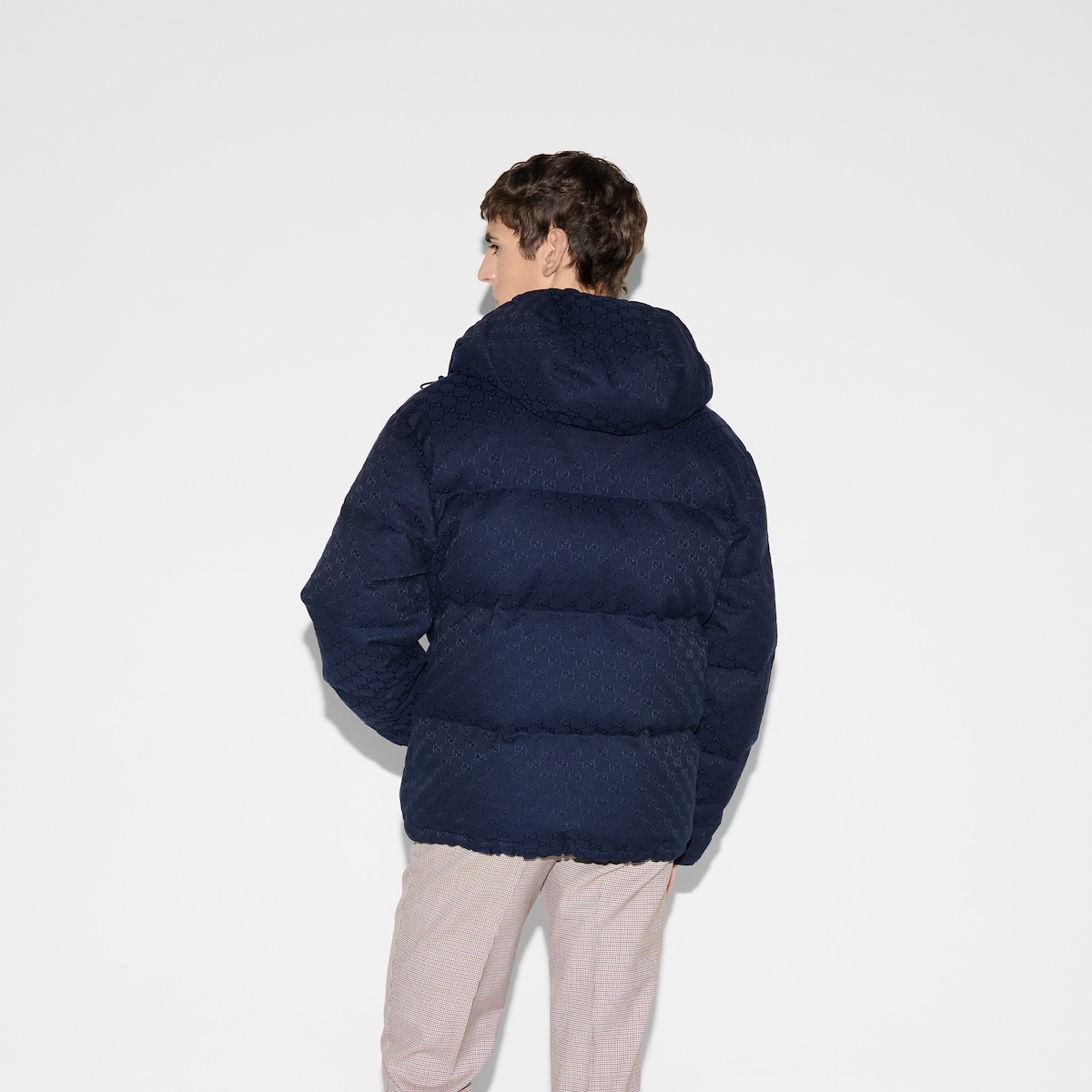 GG canvas down jacket - 4
