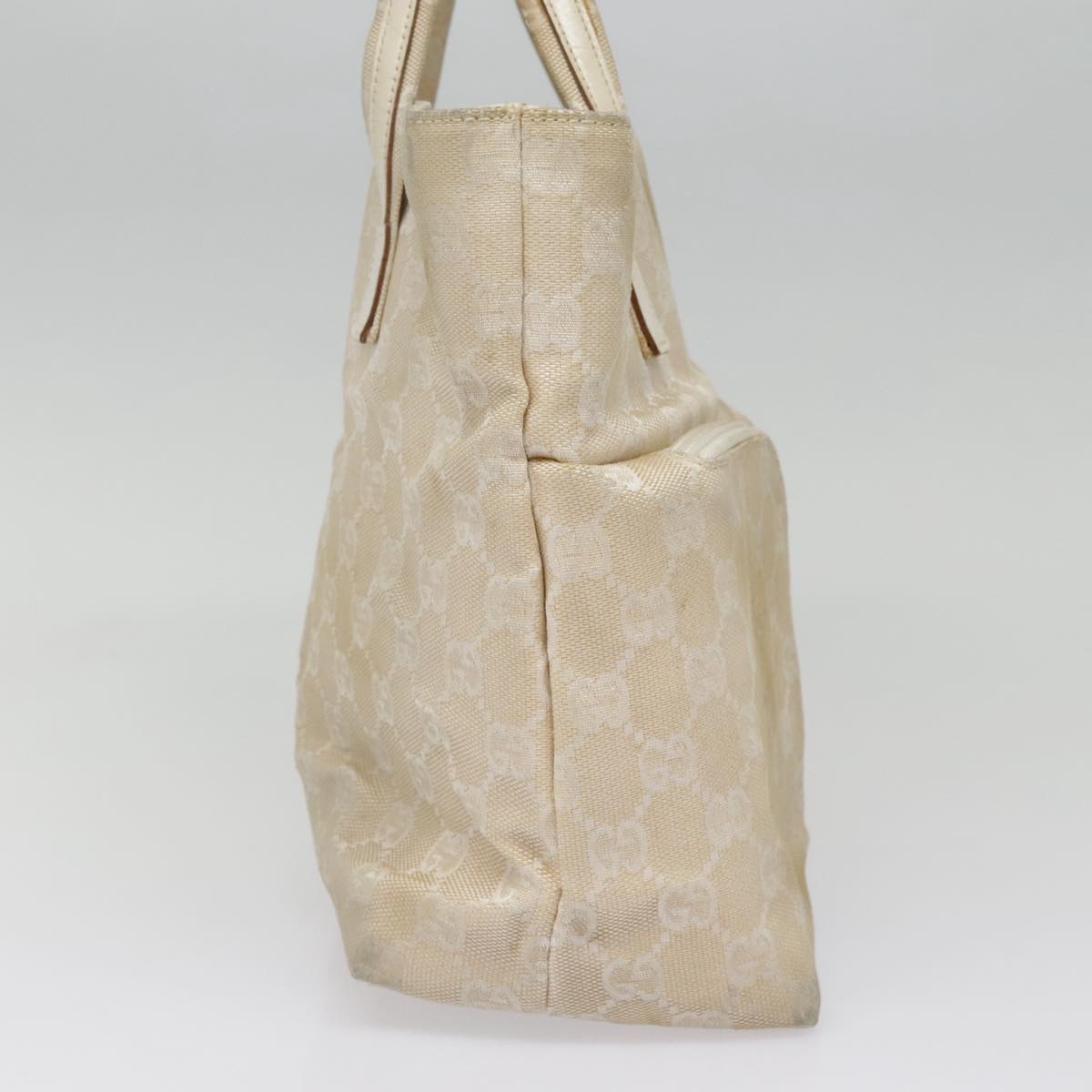 GUCCI GG Canvas Hand Bag Beige Silver 002 002 - 7