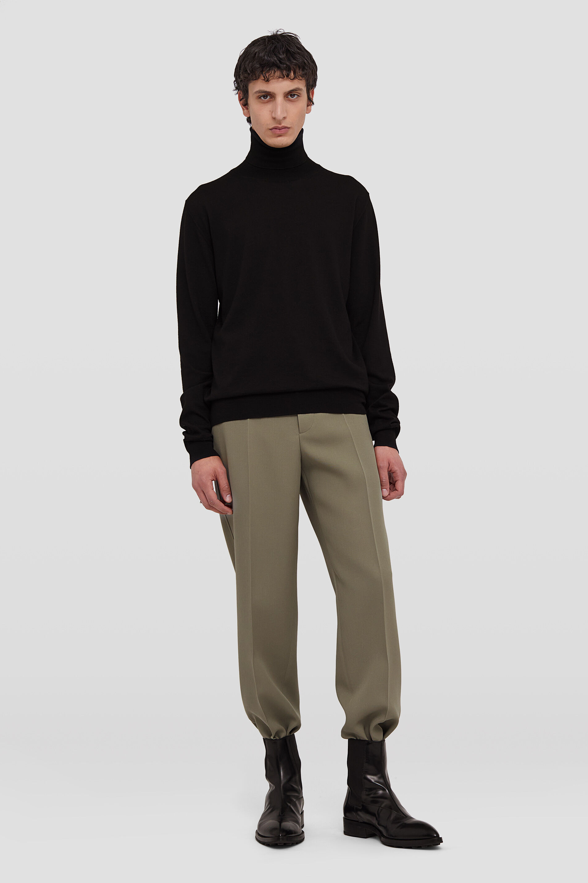 Wool Gabardine Trousers - 4