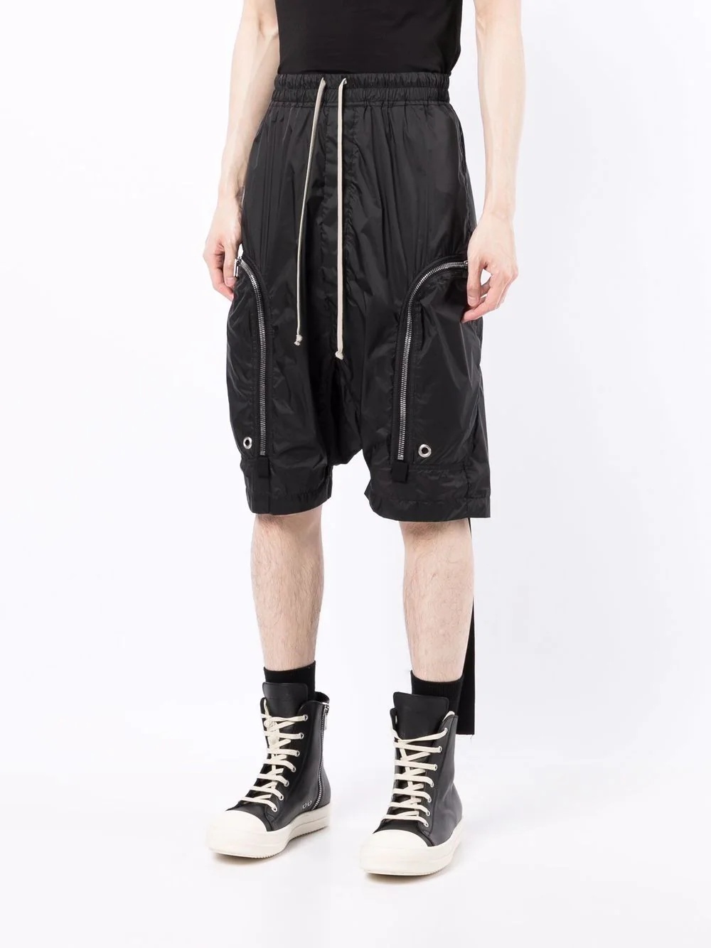 Bauhaus dropped-crotch shorts - 3