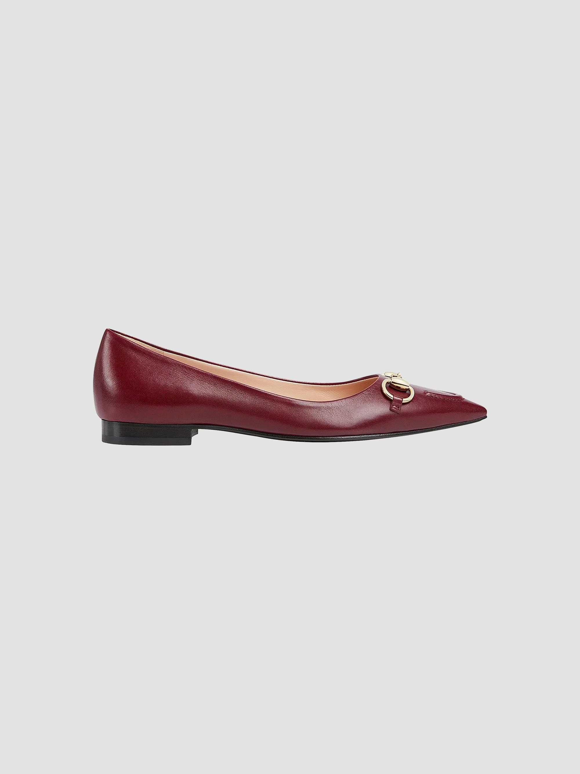 Women's Erin Leather Ballet Flats - Red - 1