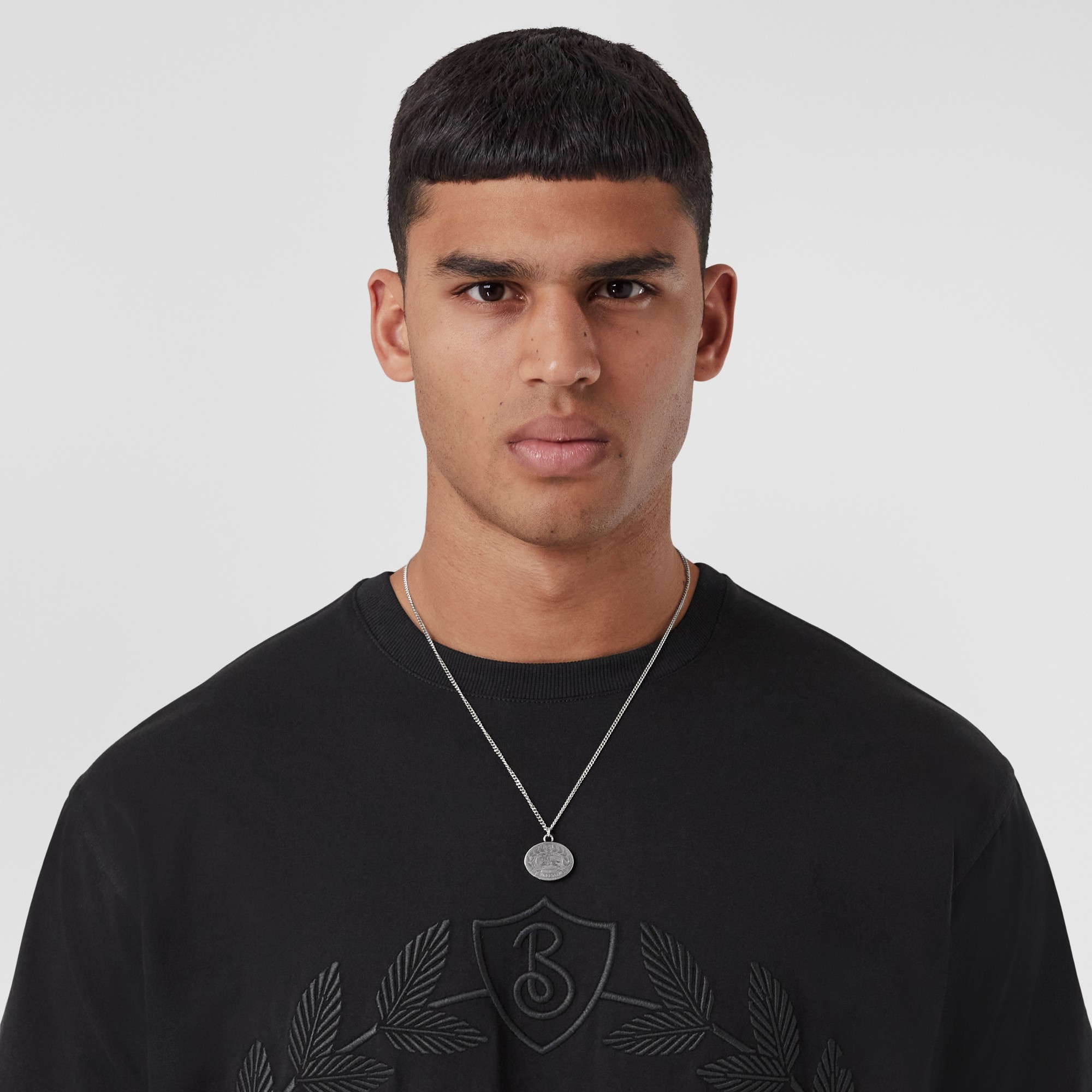 Engraved EKD Palladium-plated Chain-link Necklace - 4