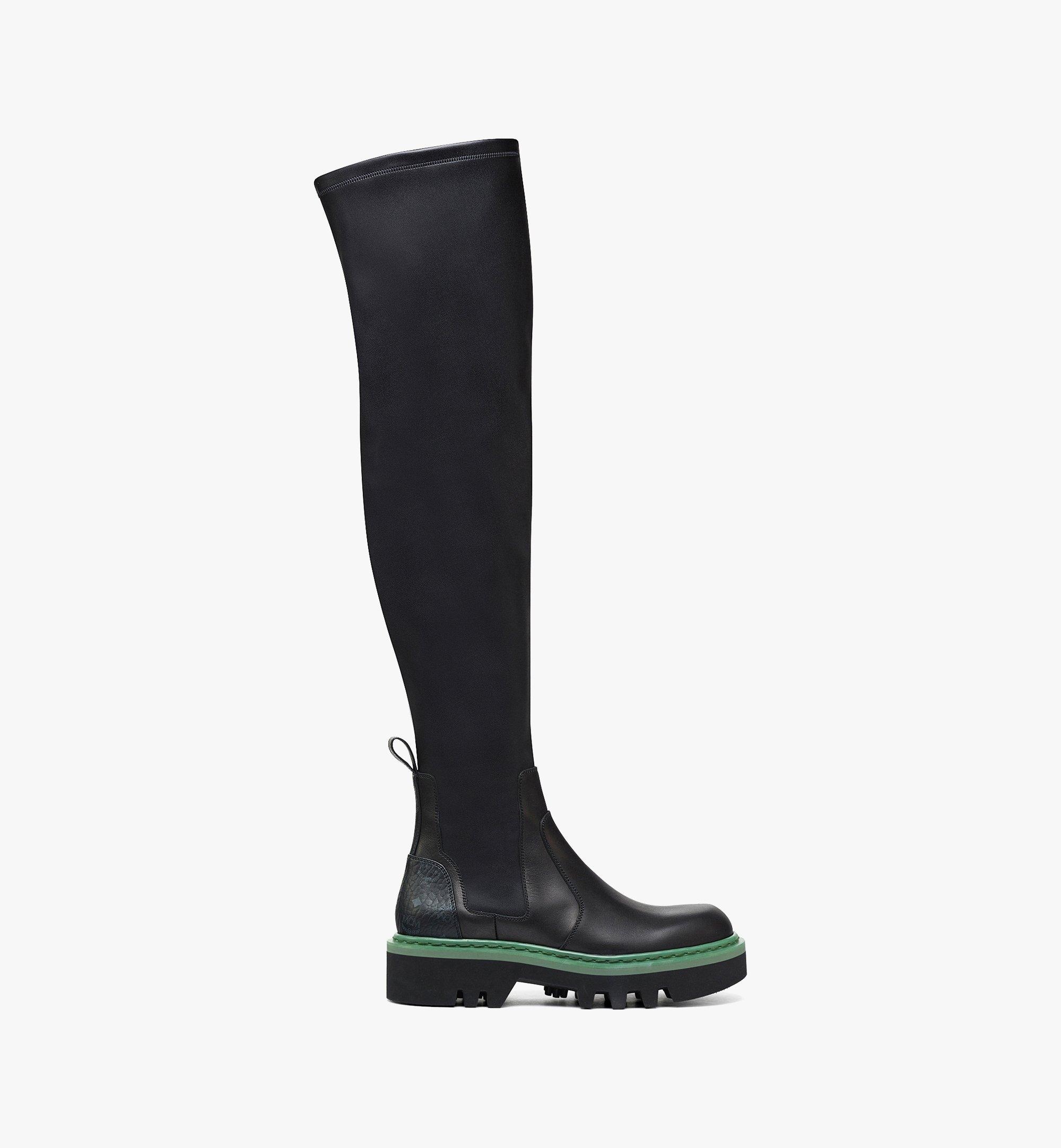 Women’s MCMotor Knee-High Leather Boots - 5