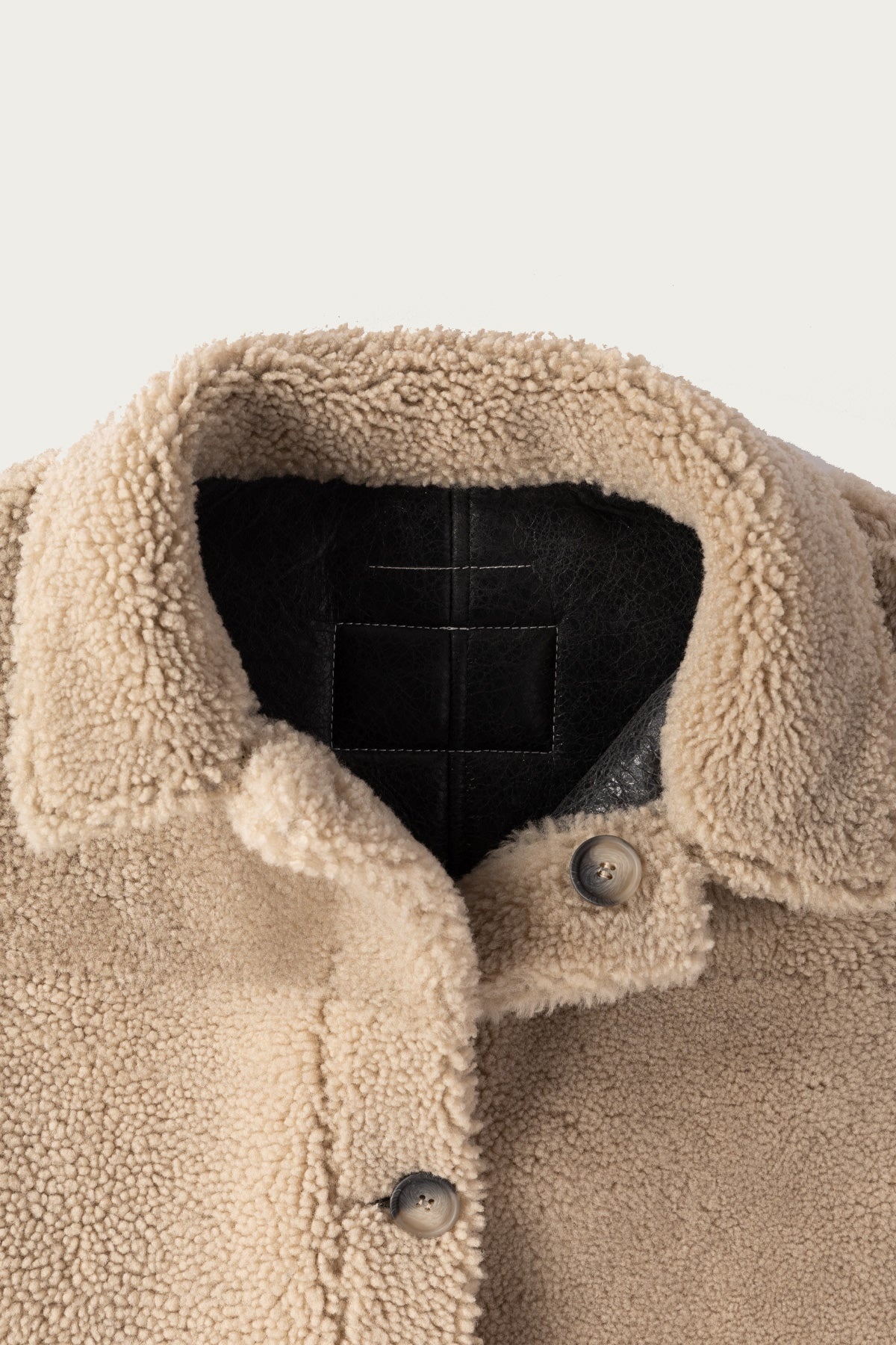 Reversbile Leather/Shearling Jacket - Black/Brown - 4