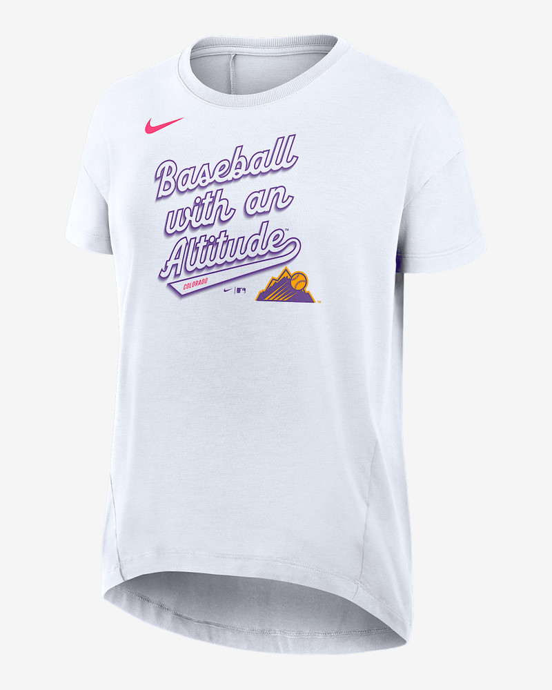 Colorado Rockies City Connect Flowy Women’s Nike Dri-FIT MLB T-Shirt 1