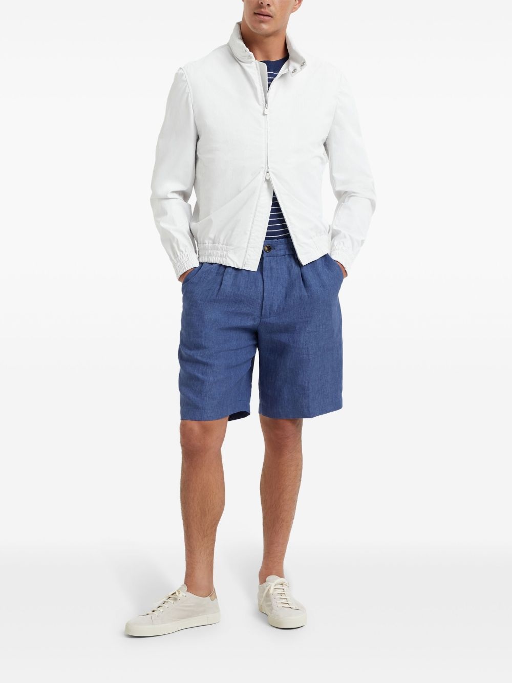 linen Bermuda shorts - 2