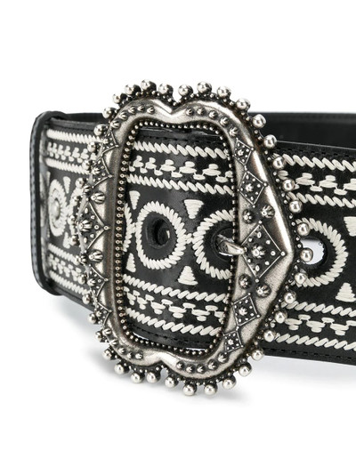 Etro embroidered buckle belt outlook