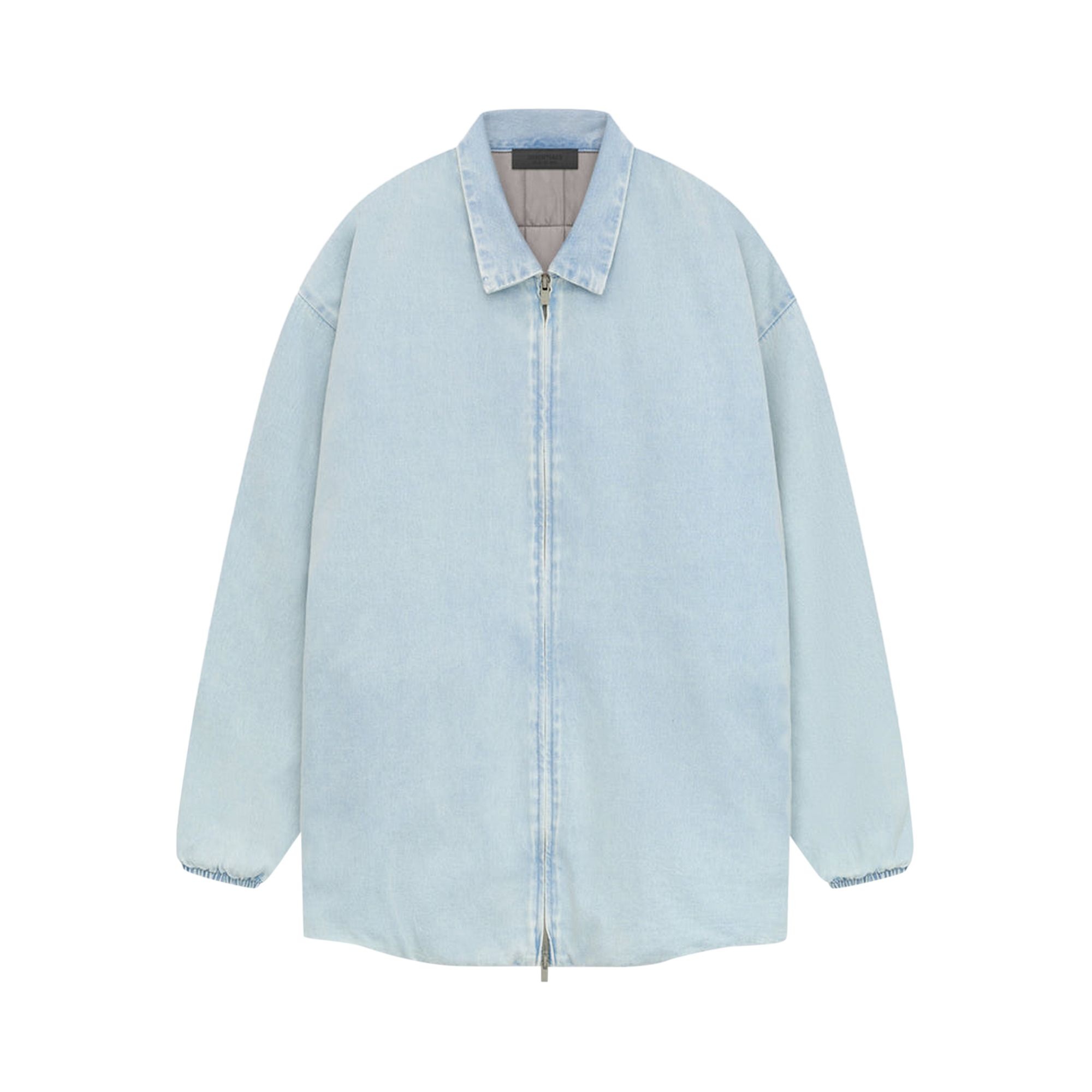 Fear of God Essentials Filled Shirt Jacket 'Light Washed Denim' - 1