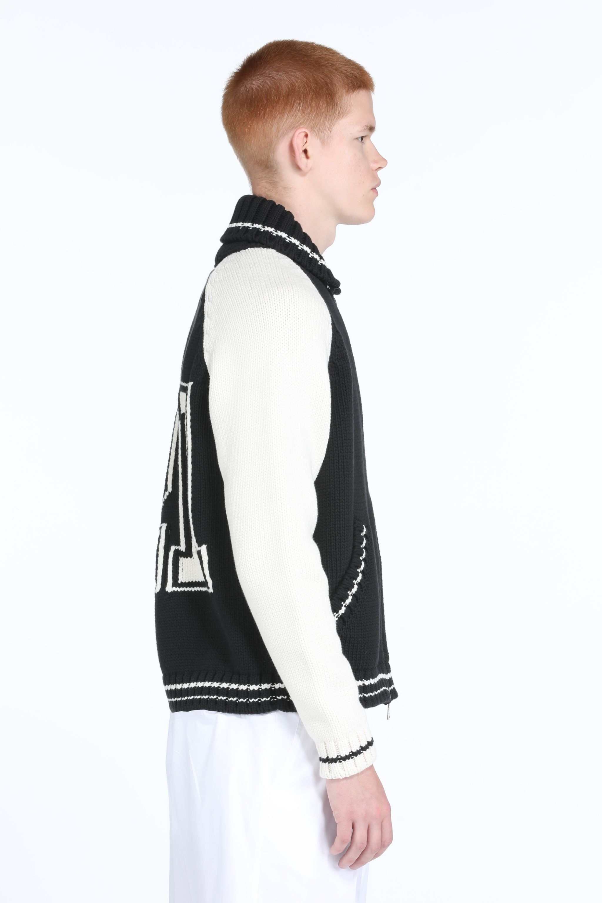 LOGO-INTARSIA CARDIGAN - 3