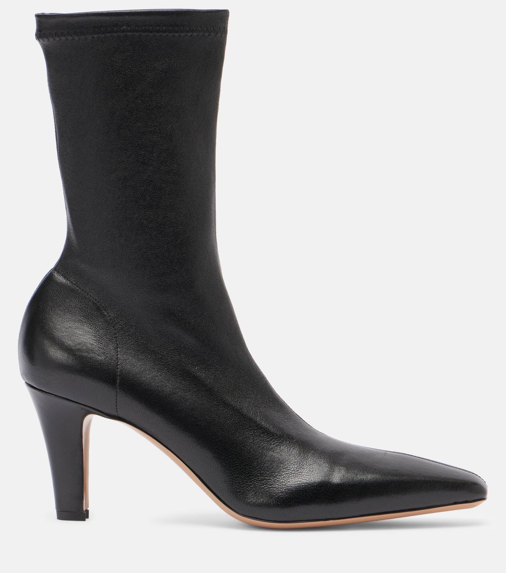 Belle 75 leather ankle boots - 4