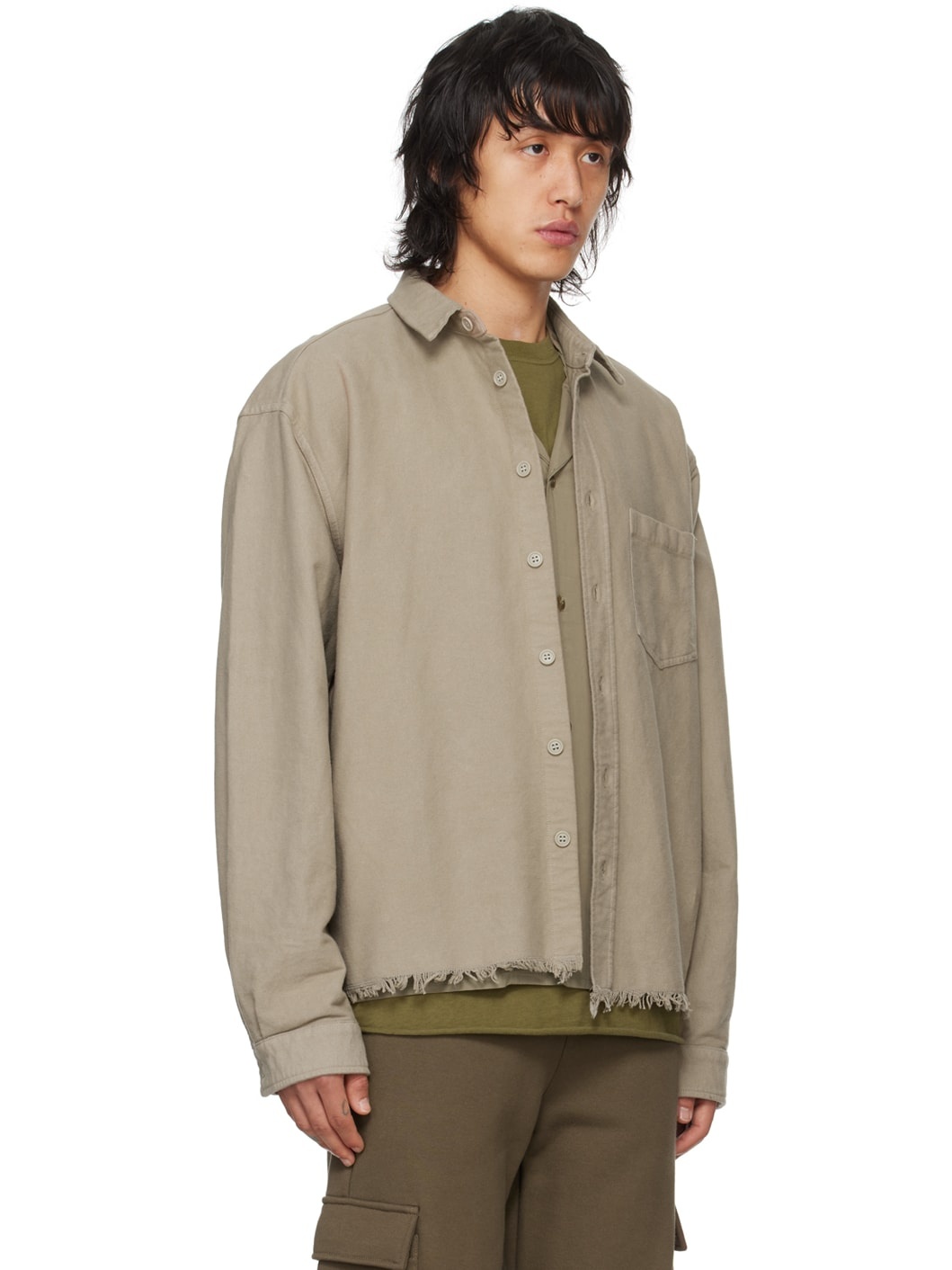 Tan Hemi Oversized Shirt - 4