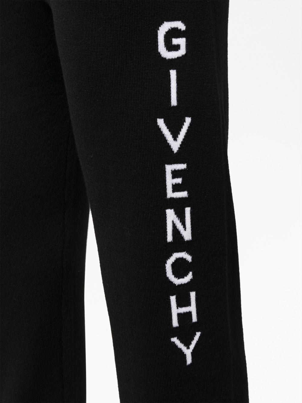 INTARSIA-KNIT LOGO TRACK PANTS - 2