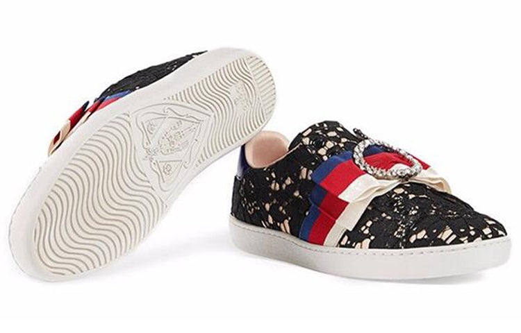 (WMNS) Gucci Ace 'Dark Flower' 498705-9MW10-1214 - 4