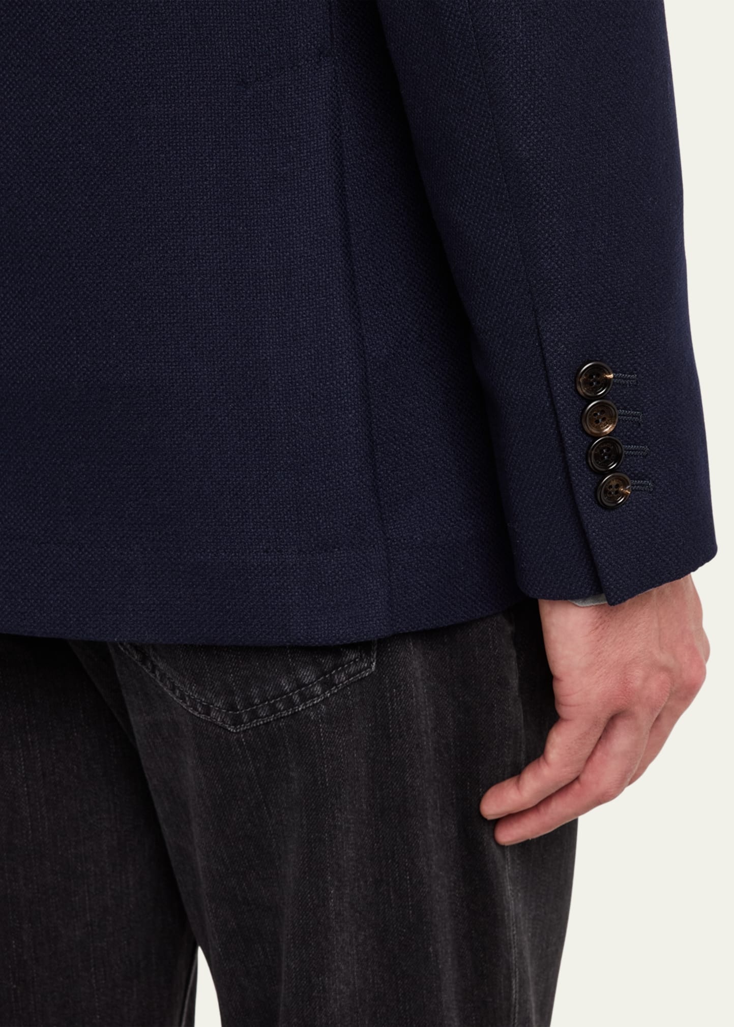 Men's Cashmere Hopsack Sport Coat - 8